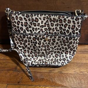 Sole Society Leopard Pattern Crossbody Bag